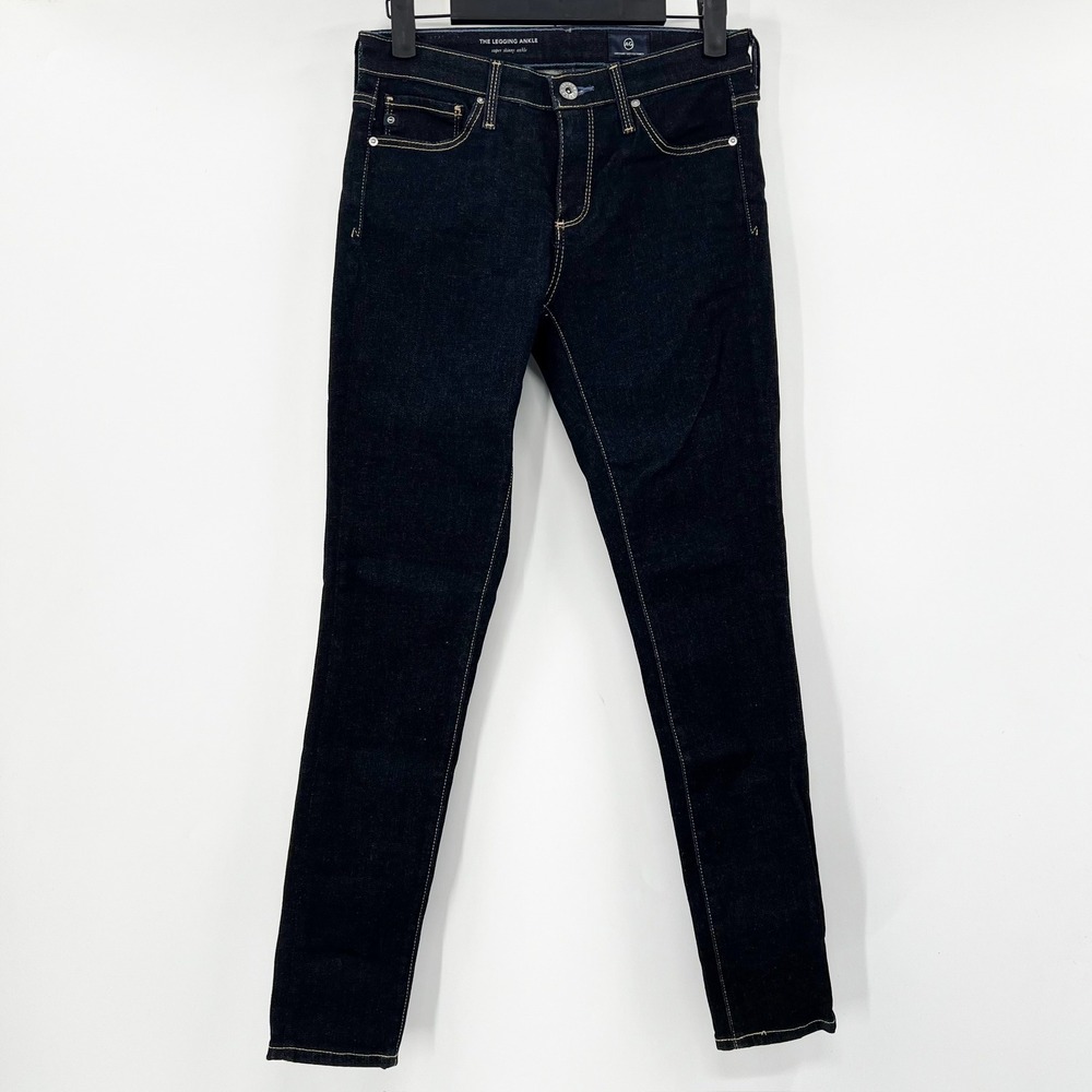 AG Adriano Goldschmied The Legging Ankle Super Skinny Jeans Dark Wash Size 25R